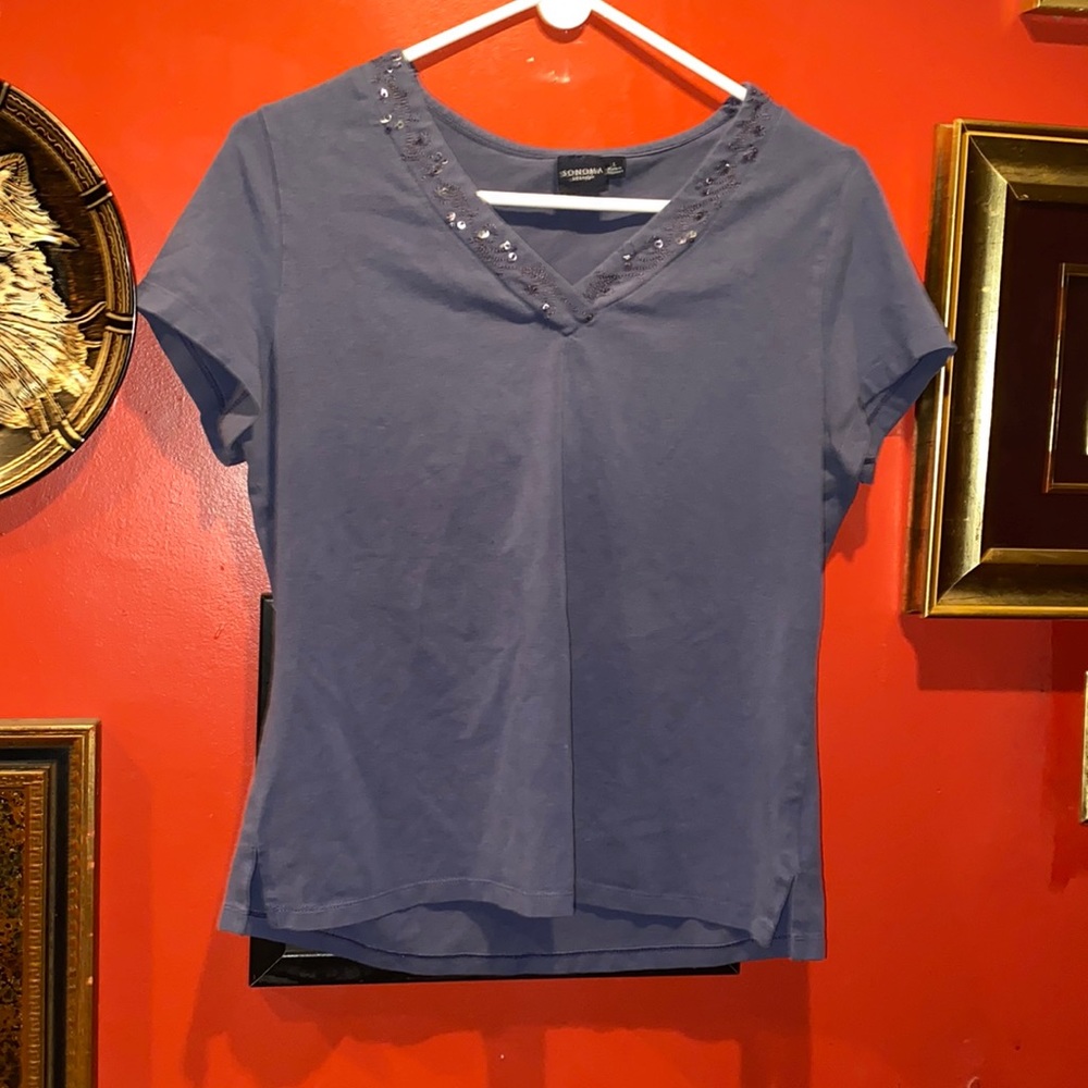 Casual Navy Blue Shirt.